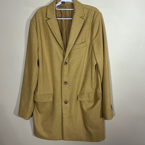Old Navy Other - Old Navy Large Tall Tan Button Down Pea Coat